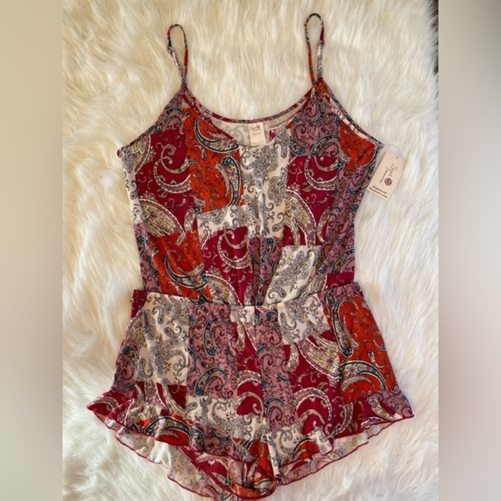 Secret Treasures Pajamas Women Size XL Multicolored Two Piece Cami Short Set